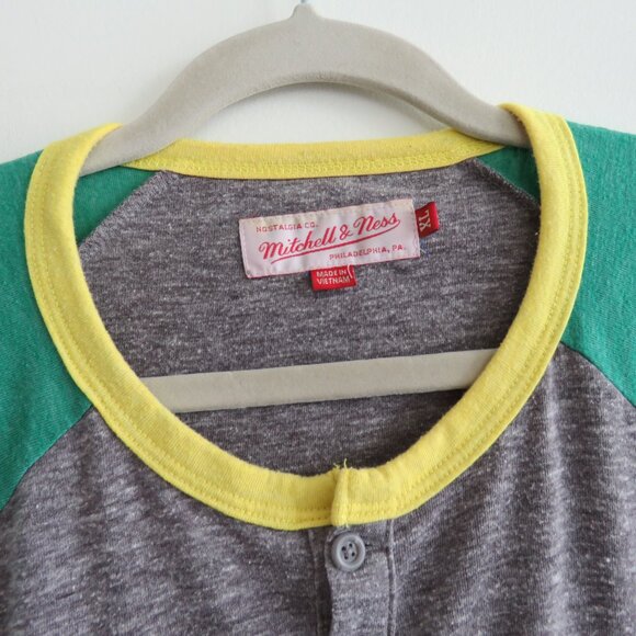 MITCHELL & NESS Seattle Supersonics Henley Basketball Top Sport - Size XL - Picture 6 of 15